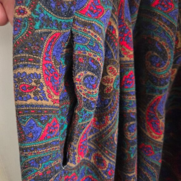 Paisley Pull-on Midi Skirt - Picture 3 of 6